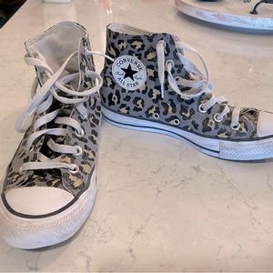 Converse All-Star Leopard Print High Tops Women’s 7.5